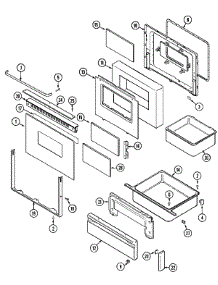03 - Door / Drawer parts for Maytag Range CRE9800DDB from AppliancePartsPros.com