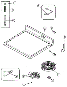 05 - Top Assembly parts for Maytag Range CRE9800DDB from AppliancePartsPros.com