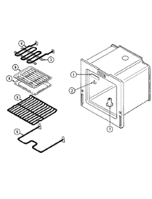 03 - Oven parts for Admiral Range CREA200ACL from AppliancePartsPros.com