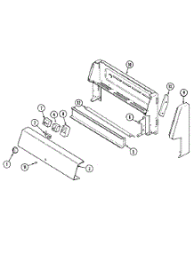 02 - Control Panel parts for Admiral Range CREA300ACW from AppliancePartsPros.com