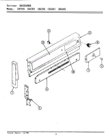 03 - Control Panel parts for Maytag Range CRG305 from AppliancePartsPros.com