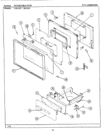 05 - Door / Drawer parts for Maytag Range CRG505 from AppliancePartsPros.com