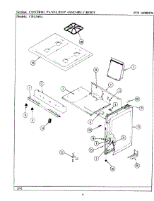 02 - Control Panel / Top Assembly / Body parts for Maytag Range CRG560A from AppliancePartsPros.com
