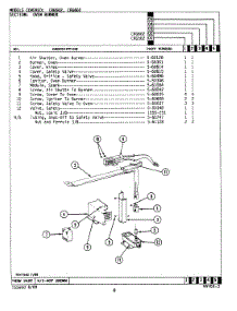 06 - Oven Burner parts for Maytag Range CRG602 from AppliancePartsPros.com