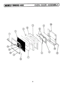 07 - Oven Door Assembly parts for Maytag Range CRG602 from AppliancePartsPros.com