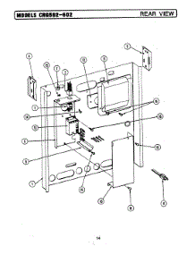 08 - Rear View parts for Maytag Range CRG602 from AppliancePartsPros.com