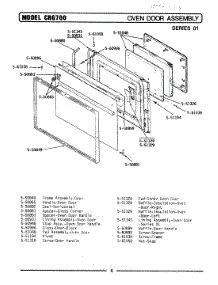 05 - Oven Door Assembly parts for Maytag Range CRG700 from AppliancePartsPros.com