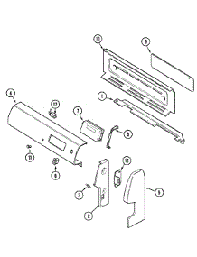 02 - Control Panel parts for Maytag Range CRG7400CAW from AppliancePartsPros.com