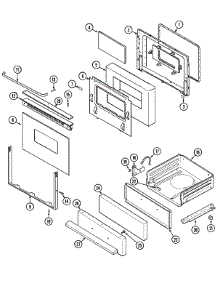 04 - Door / Drawer (Crg7500aae) parts for Maytag Range CRG7500AAL from AppliancePartsPros.com