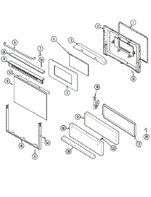 03 - Door / Drawer parts for Admiral Range CRG7500CGE from AppliancePartsPros.com