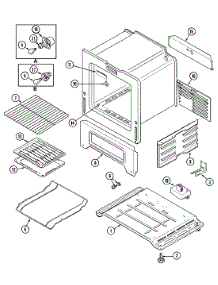 05 - Oven / Base parts for Admiral Range CRG7500CGW from AppliancePartsPros.com