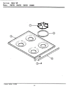 06 - Main Top parts for Maytag Range CRG755 from AppliancePartsPros.com