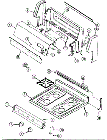04 - Top Assy. / Control Panel parts for Maytag Range CRG7600AAW from AppliancePartsPros.com