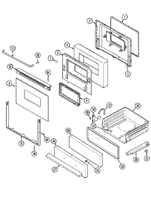 03 - Door / Drawer parts for Maytag Range CRG7700AAL from AppliancePartsPros.com