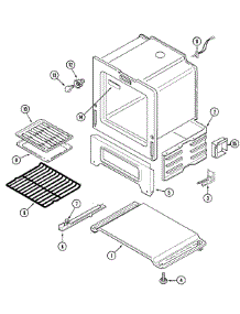 05 - Oven / Base parts for Maytag Range CRG7700BAW from AppliancePartsPros.com