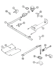 04 - Gas Controls parts for Maytag Range CRG7700CAW from AppliancePartsPros.com