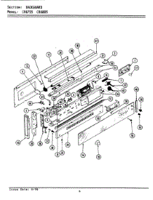 03 - Control Panel parts for Maytag Range CRG805 from AppliancePartsPros.com