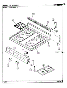 05 - Top Assembly parts for Maytag Range CRG8200AAL from AppliancePartsPros.com