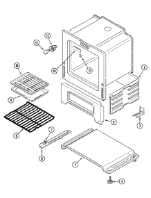 05 - Oven / Base parts for Maytag Range CRG8200BAL from AppliancePartsPros.com