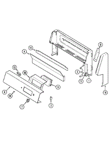 02 - Control Panel parts for Maytag Range CRG8200BAW from AppliancePartsPros.com