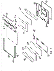 03 - Door / Drawer parts for Maytag Range CRG8200CAL from AppliancePartsPros.com