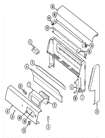 02 - Control Panel parts for Maytag Range CRG8400AAL from AppliancePartsPros.com