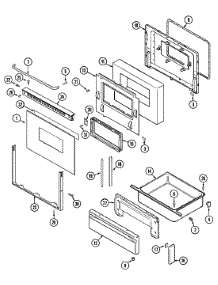 03 - Door / Drawer parts for Maytag Range CRG8600BAB from AppliancePartsPros.com