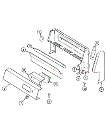 02 - Control Panel parts for Maytag Range CRG9700BAL from AppliancePartsPros.com
