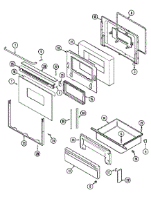 03 - Door / Drawer parts for Maytag Range CRG9800BAW from AppliancePartsPros.com