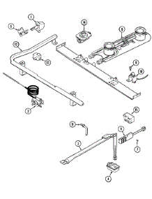 03 - Gas Controls parts for Admiral Range CRGA250AAW from AppliancePartsPros.com