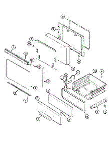 02 - Door / Drawer parts for Admiral Range CRGA300AAL from AppliancePartsPros.com