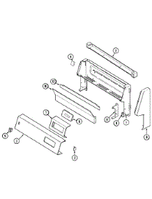 02 - Control Panel parts for Admiral Range CRGA350AAL from AppliancePartsPros.com