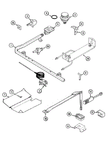 04 - Gas Controls parts for Admiral Range CRGA400BAL from AppliancePartsPros.com