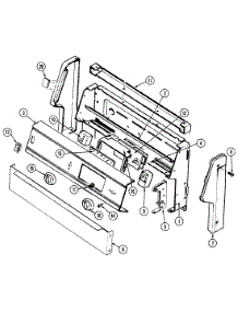 02 - Control Panel parts for Admiral Range CRGA600AAW from AppliancePartsPros.com