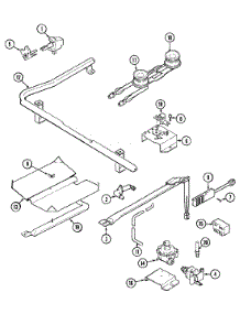 03 - Control System parts for Admiral Range CRGA600AAW from AppliancePartsPros.com