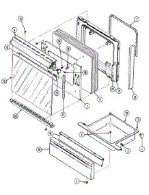 04 - Door / Drawer parts for Admiral Range CRGA600AAW from AppliancePartsPros.com