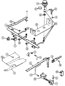 04 - Gas Controls parts for Admiral Range CRGA650AAL from AppliancePartsPros.com