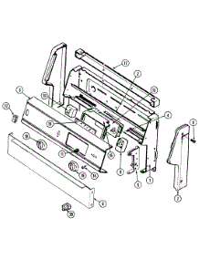 02 - Control Panel parts for Admiral Range CRGA650AAW from AppliancePartsPros.com