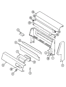 02 - Control Panel parts for Admiral Range CRGA800AAL from AppliancePartsPros.com