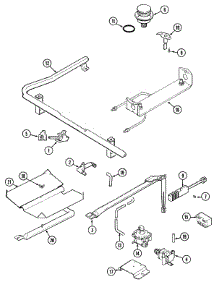 04 - Gas Controls parts for Admiral Range CRGA800AAL from AppliancePartsPros.com