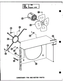 04 - Condenser Fan And Motor parts for Amana Microwave CRH5-1 / P5837228C from AppliancePartsPros.com