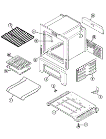 05 - Oven / Base parts for Admiral Range CRL5300DXL from AppliancePartsPros.com
