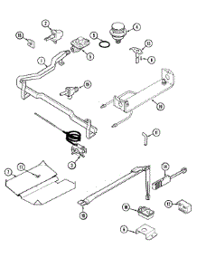 04 - Gas Controls parts for Admiral Range CRL7400CAL from AppliancePartsPros.com