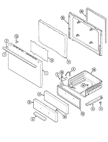 02 - Door / Drawer (Crp5300axx) parts for Maytag Range CRP5300AXW from AppliancePartsPros.com