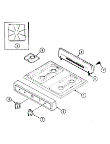 03 - Top Assy. / Control Panel parts for Admiral Range CRPA200AXL from AppliancePartsPros.com