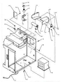 04 - Electrical Parts & Components parts for Amana Microwave CRSBG459P / P1187502M V from AppliancePartsPros.com