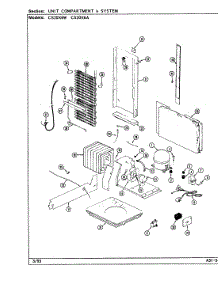 06 - Unit Compartment & System parts for Crosley Refrigerator CS20X6W / DR10A from AppliancePartsPros.com