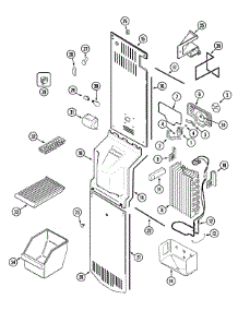 03 - Freezer Compartment parts for Crosley Refrigerator CS21A2A from AppliancePartsPros.com