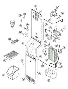 03 - Freezer Compartment parts for Crosley Refrigerator CS21F2Q from AppliancePartsPros.com
