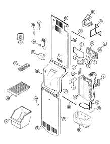 03 - Freezer Compartment parts for Crosley Refrigerator CS21G2Q from AppliancePartsPros.com